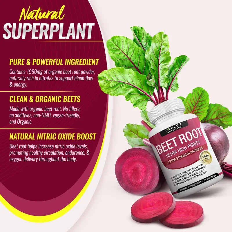 Beet Root Capsules for Heart Health