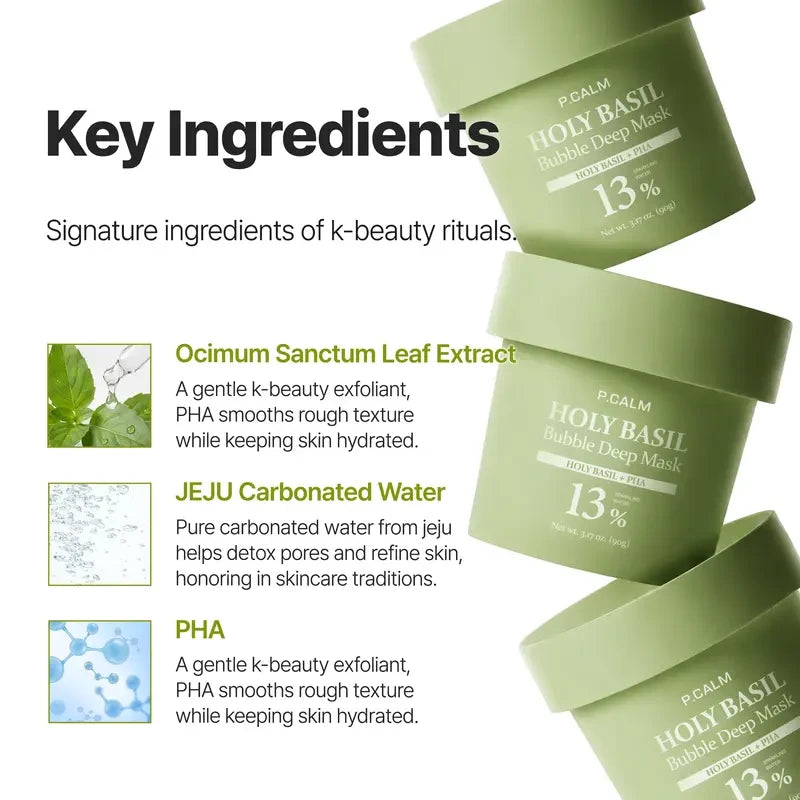 Holy Basil Bubble Deep Mask