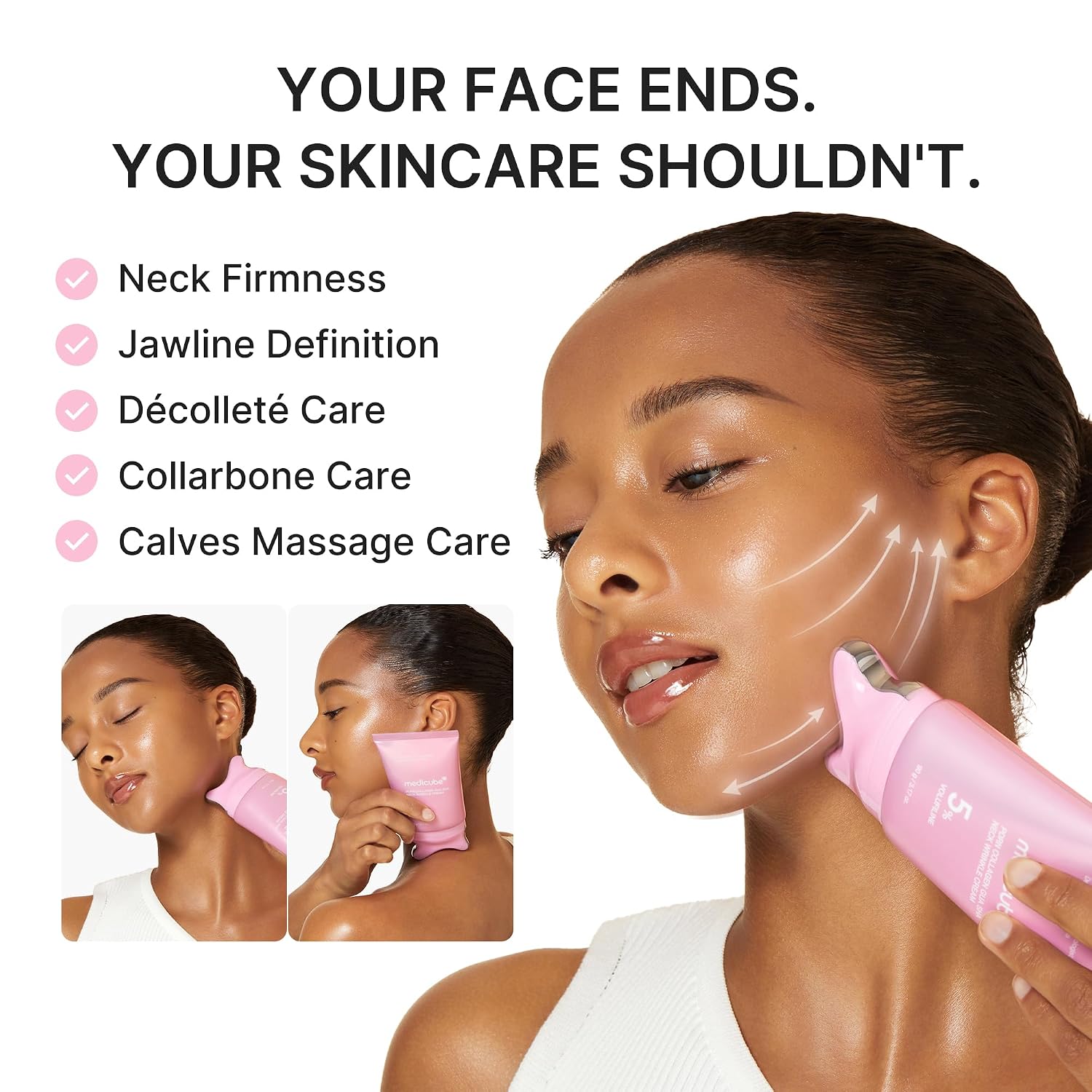 Neck and Face Jaw Massage Cream Collagen Cream
