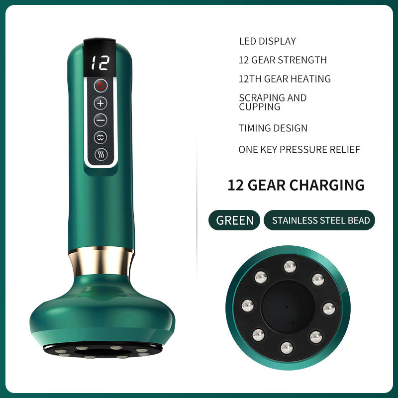 Electric Gua Sha Cupping Massager – Portable & Heated
